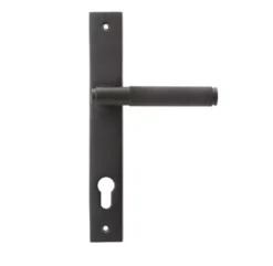 Set From The Anvil Aged Bronze Brompton Slimline Lever Espag. Lock Set | 45775