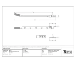 From The Anvil (12"") Aged Brass Brompton Casement Window Stay | 46175 -Home Door & Window Hardware Store screenshot 2021 01 23 at 18.51.53 1.png.mst