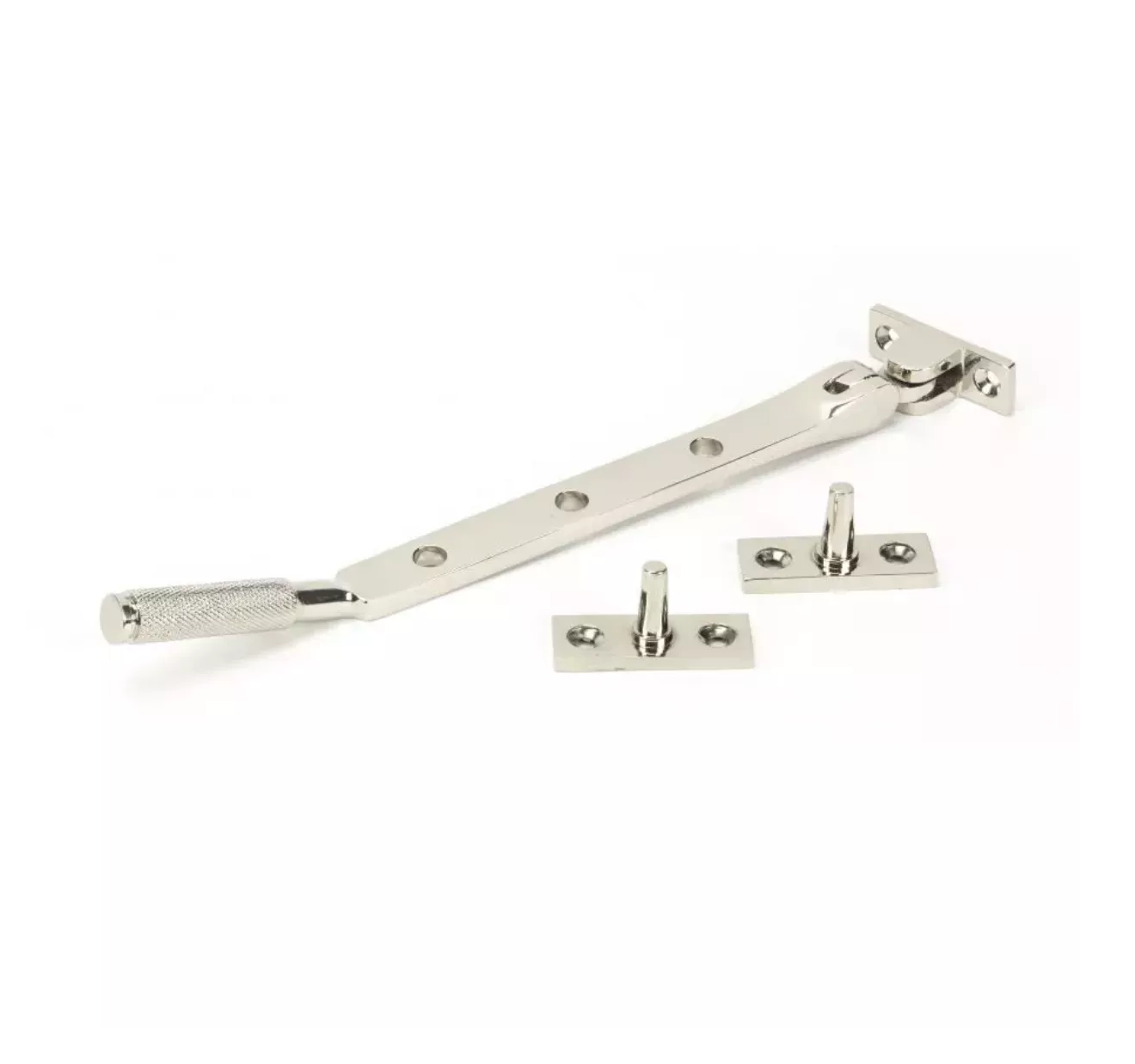From The Anvil (8"") Polished Nickel Brompton Casement Window Stay | 46179 2 From The Anvil (8"") Polished Nickel Brompton Casement Window Stay | 46179 - Image 2