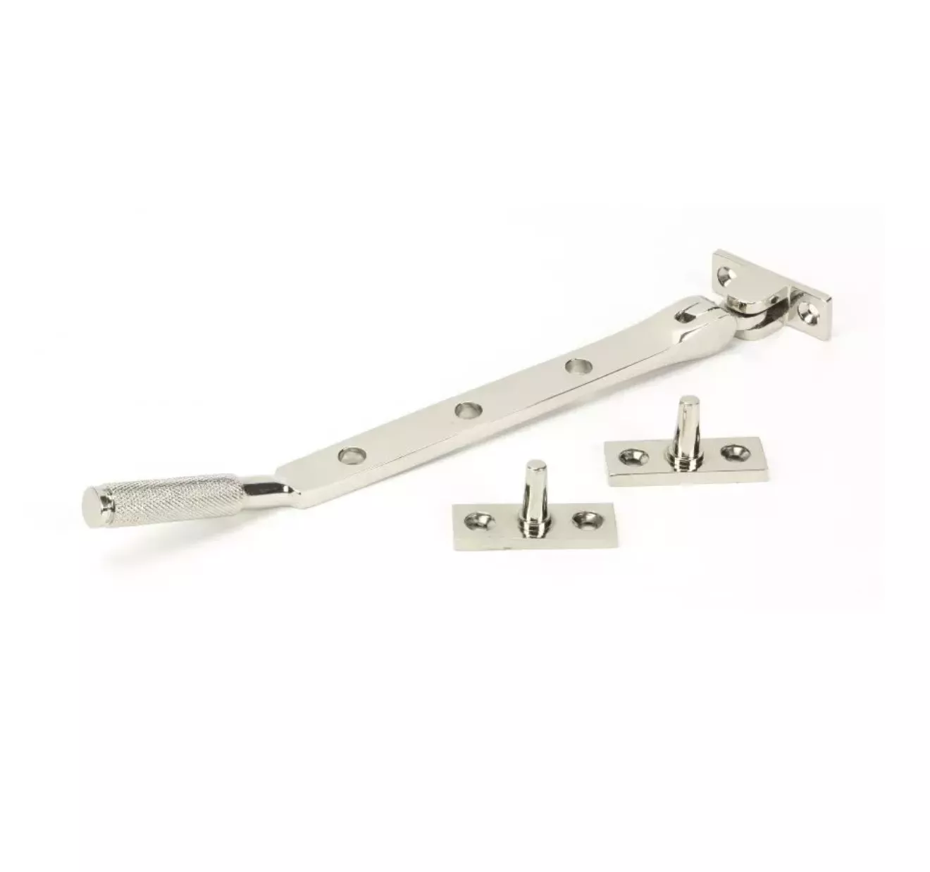 From The Anvil (8"") Polished Nickel Brompton Casement Window Stay | 46179 1 From The Anvil (8"") Polished Nickel Brompton Casement Window Stay | 46179