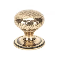 From The Anvil Polished Bronze Hammered 38mm Cabinet Knob | 46030