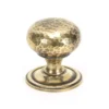 From The Anvil Aged Brass Hammered 38mm Cabinet Knob | 46026