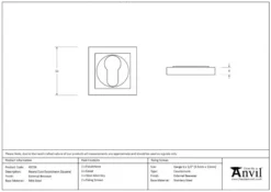 From The Anvil External Beeswax Euro Square Rose Escutcheon | 45726 -Home Door & Window Hardware Store screenshot 2021 01 29 at 16.25.21 1.png.mst