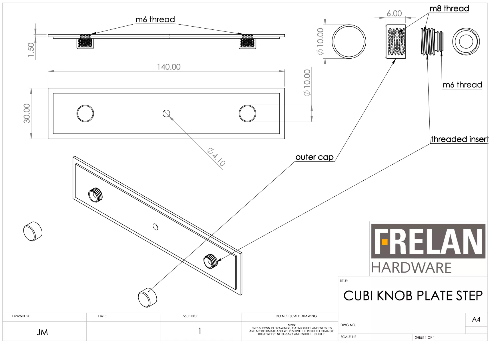Hoxton Antique Brass Wenlock 30mm Knurled Knob On Stepped Backplate| HOX130-6090AB 3 Hoxton Antique Brass Wenlock 30mm Knurled Knob On Stepped Backplate| HOX130-6090AB - Image 3