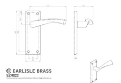 CARLISLE Set Serozzetta Matt Black Venti Lever Latch Furniture On Backplate | SZR022MB