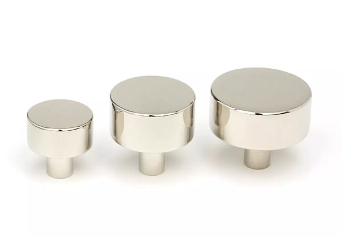 Anvil Polished Nickel Kelso 25mm Cabinet Knob (No Rose) | 50314 4 Anvil Polished Nickel Kelso 25mm Cabinet Knob (No Rose) | 50314 - Image 4