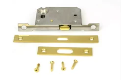 Anvil Polished Brass PVD 50mm Sliding Door Lock | 50661