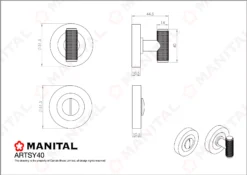 CARLISLE Satin Chrome Syntax Snib Thumbturn & Release On Rose | ARTSY40SC