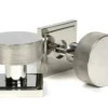 Polished Marine SS (316) Brompton Mortice/Rim Knob Set (Square) | 46809