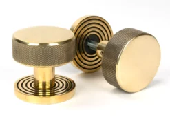 Aged Brass Brompton Mortice/Rim Knob Set (Beehive) | 46776