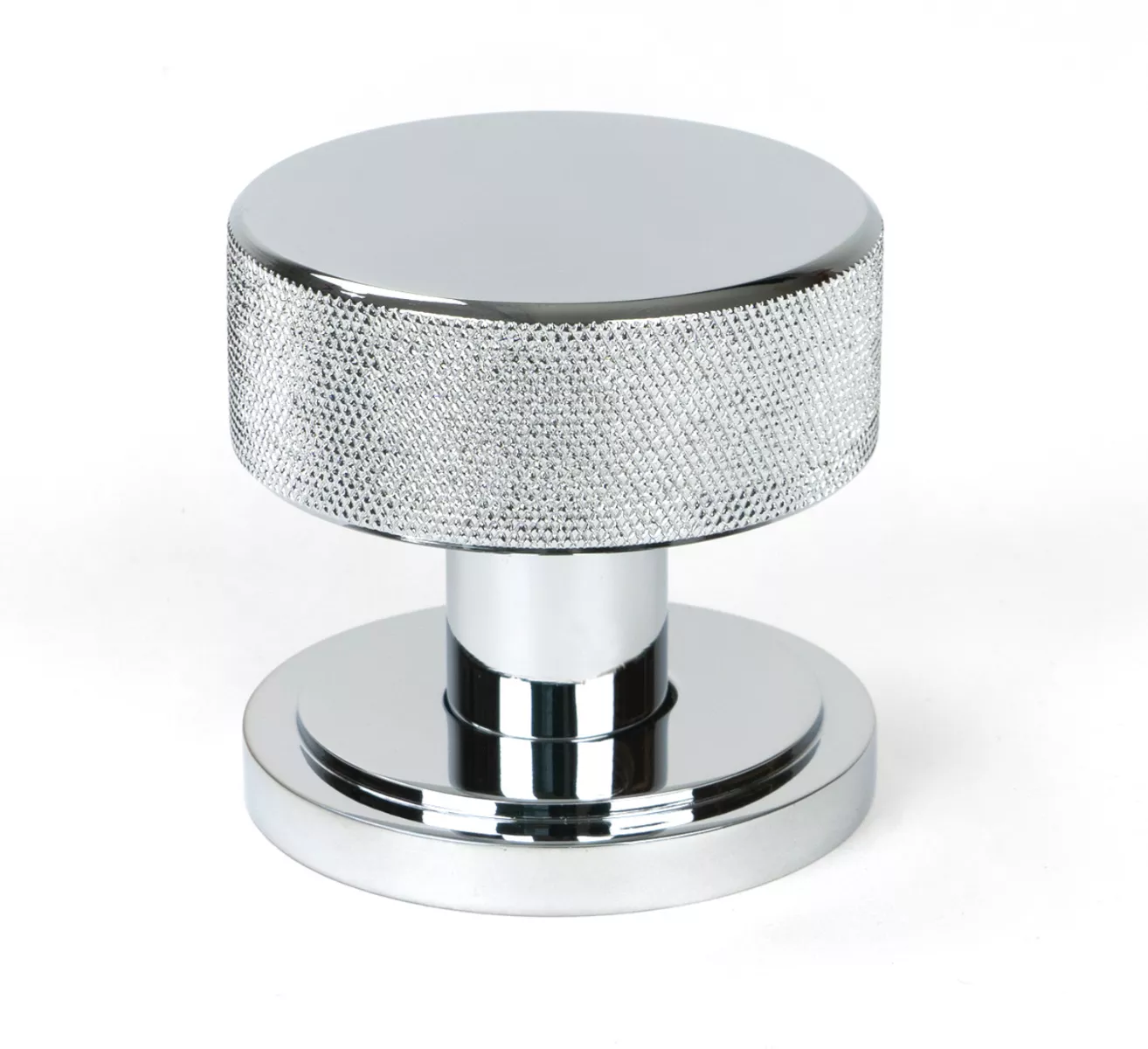 Polished Chrome Brompton Mortice/Rim Knob Set (Art Deco) | 46779 2 Polished Chrome Brompton Mortice/Rim Knob Set (Art Deco) | 46779 - Image 2