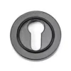From The Anvil Black Euro Round Plain Rose Escutcheon | 45719