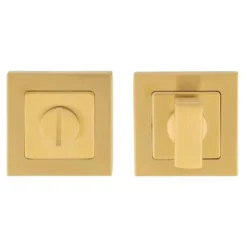 CARLISLE Satin Brass Square Thumbturn Snib & Release | SST1415SPVD