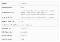 D&D Gate Stop For Wood & Vinyl Gates | DD-TCGS2