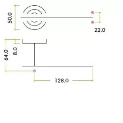 Set Satin Stainless Steel Designer Athena Lever On Round Rose -Home Door & Window Hardware Store tech zps120.jpg.mst