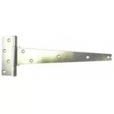 Pair 500mm Bright Zinc Plated Strong Pattern Tee Hinge