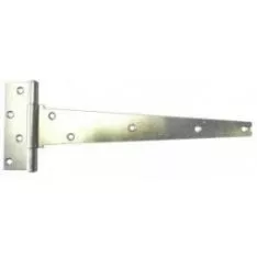 Pair 600mm Bright Zinc Plated Strong Pattern Tee Hinge