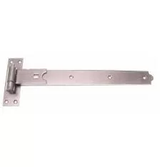 Pair 500mm Galvanised Steel Straight Hook And Band Hinge On Plate