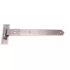 Pair 600mm Galvanised Steel Straight Hook And Band Hinge On Plate