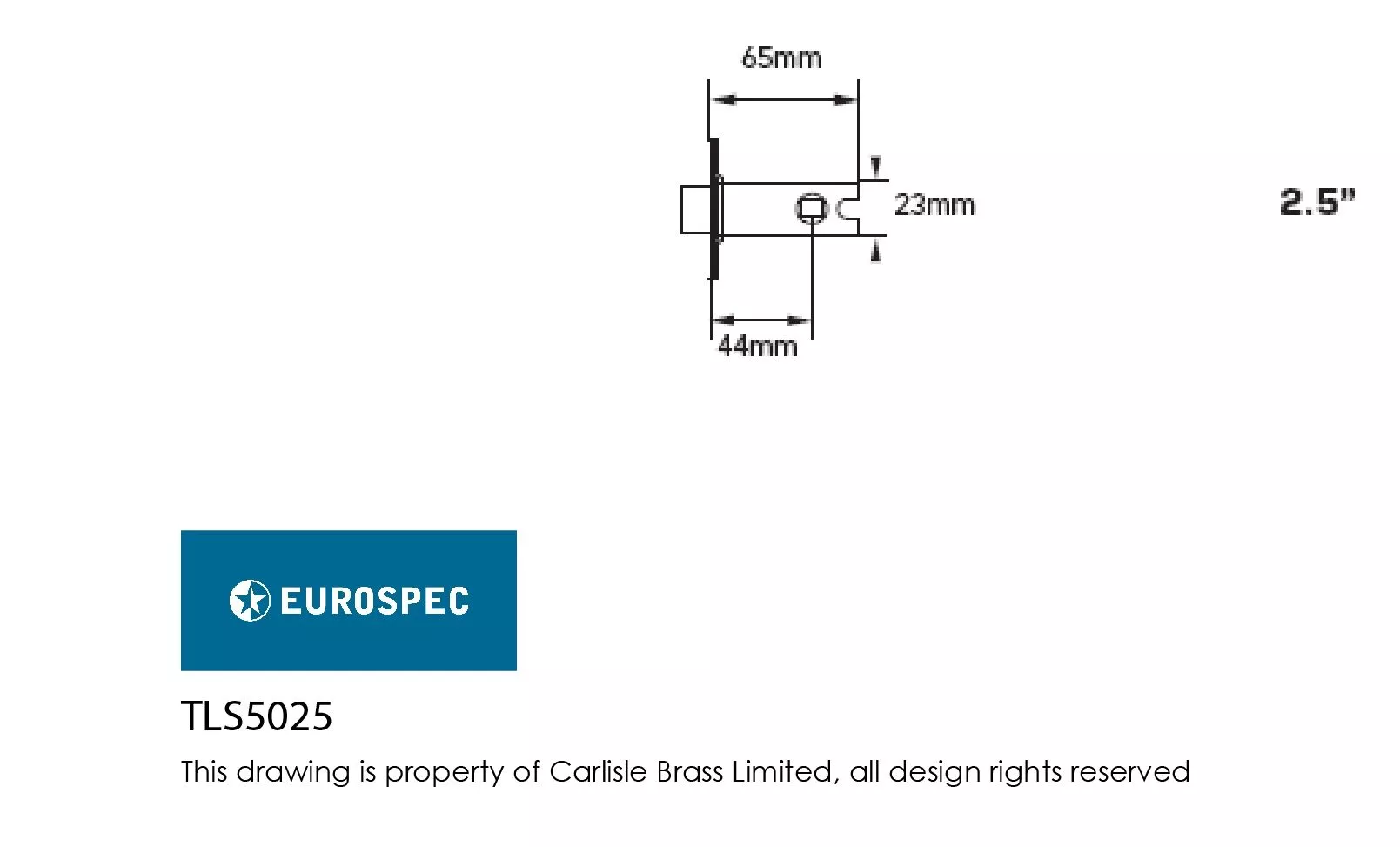 CARLISLE 64mm Satin Brass Easi T Heavy Sprung Tubular Latch | TLS5025SB 2 CARLISLE 64mm Satin Brass Easi T Heavy Sprung Tubular Latch | TLS5025SB - Image 2