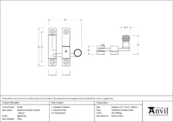 From The Anvil Aged Brass Beehive Quadrant Fastener - Narrow | 45480 -Home Door & Window Hardware Store wqg5pvn0.jpeg.mst
