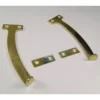 Pair 150mm Polished Brass Quadrant Arm Stay