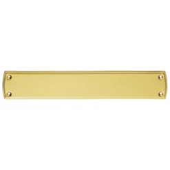380x64mm Polished Brass Push Plate