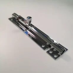 150x38mm Polished Chrome Straight Barrel Bolt