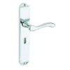 Set Polished Chrome Arundel Lever Lock On Backplate