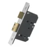 64mm Satin Stainless Steel UK Mortice Bathroom Lock | ZUKB64SS