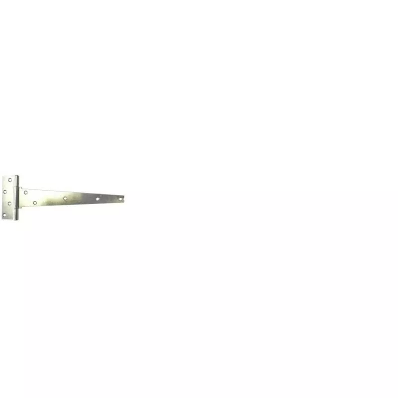 Pair 500mm Bright Zinc Plated Strong Pattern Tee Hinge 2 Pair 500mm Bright Zinc Plated Strong Pattern Tee Hinge - Image 2