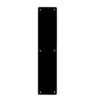 75x475mm Powder Coat Matt Black Rounded Finger Plate | ZAS32RC-PCB