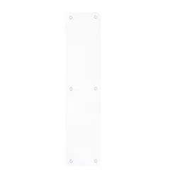75x475mm Powder Coat Matt White Rounded Finger Plate | ZAS32RC-PCW