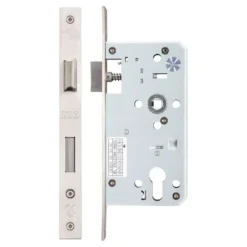 Satin Stainless Steel DIN Standard 55mm Backset Euro Sashlock Case | ZDL7255SS