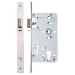 Satin Stainless Steel DIN Standard 60mm Backset Euro Nightlatch Case | ZDL7260NLSS