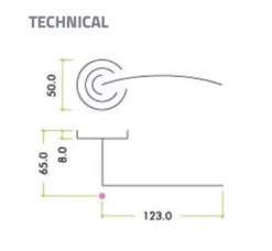 Set Tuscan Rose Gold Olympus Designer Lever | ZPZ140TRG